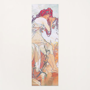 Summer (Four Seasons), Alphonse Mucha Yoga Mat