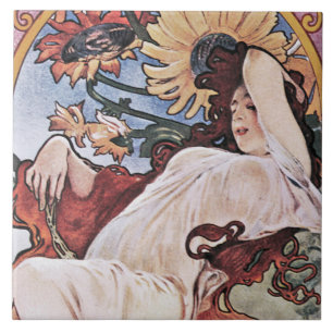 Summer (Four Seasons), Mucha Tile