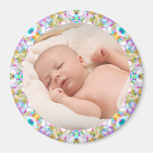 Summer Frame New Grandparent’s Gift Baby Photo Magnet