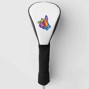 Summer French Bulldog Puppy Colourful Golf Head Cover