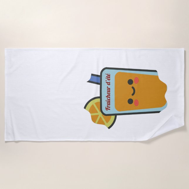 Summer freshness beach towel (Front)