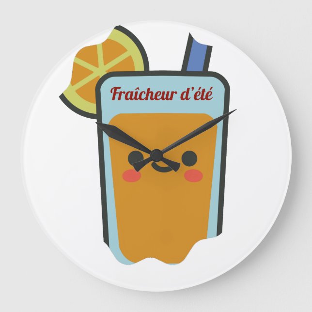 Summer freshness large clock (Front)