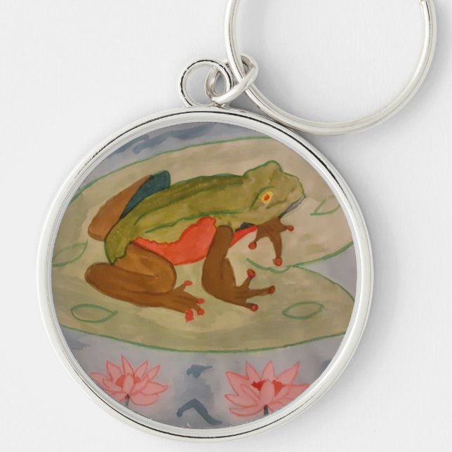 Summer Frog Pond Key Ring (Front)