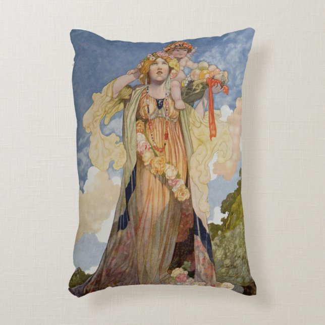 Summer from The Seasons Decorative Cushion (Front(Vertical))