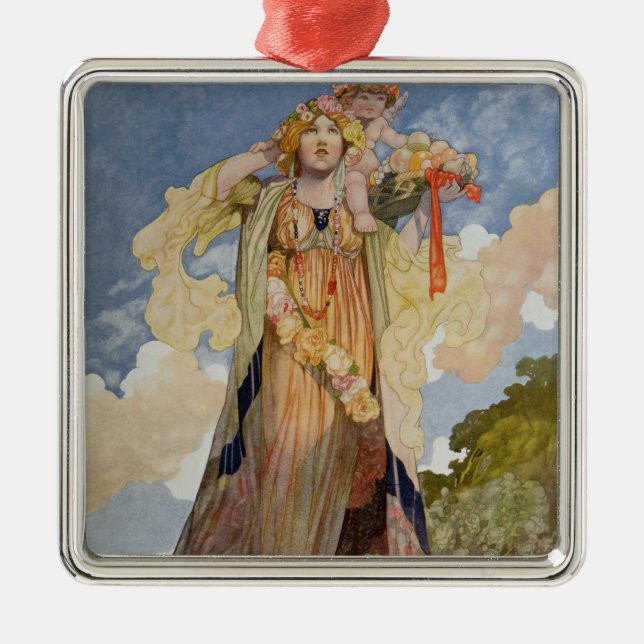 Summer from The Seasons Metal Tree Decoration (Front)