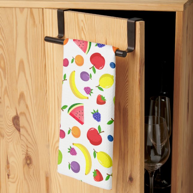 Summer Fruit and Berry Kitchen Towel (Thirds Fold)