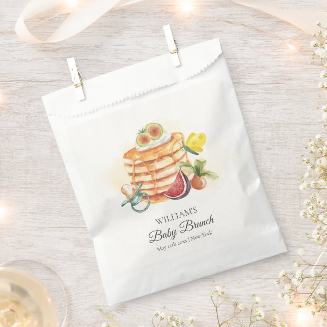 Summer Fruit Pancake Pacifier Brunch Baby Shower  Favour Bags (Clipped)