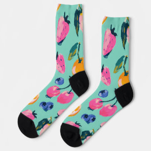 Summer Fruit Pattern Kitchen Wall Decor Socks