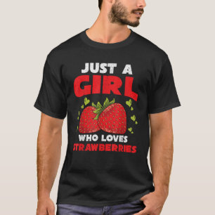 Summer Fruit Strawberry Lover Girls Women Cute Str T-Shirt