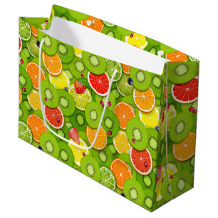 Summer Fruits 2 Large Gift Bag