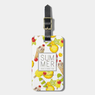 Summer Fruits and Ice-Cream Fun Luggage Tag