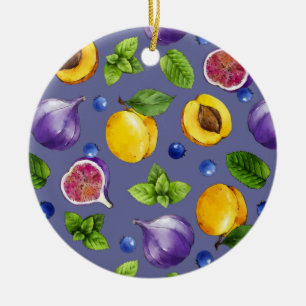 Summer Fruits Ceramic Tree Decoration