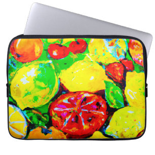 "Summer Fruits" Cute Art. Buy Now Laptop Sleeve