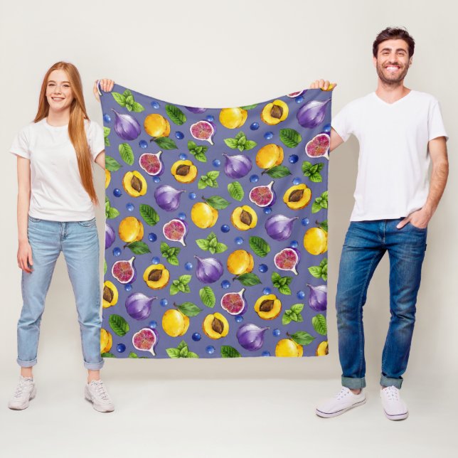 Summer Fruits Fleece Blanket (In Situ)