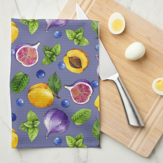 Summer Fruits Tea Towel (Quarter Fold)