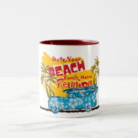 Summer Fun Beach Family Reunion Customisable Mug