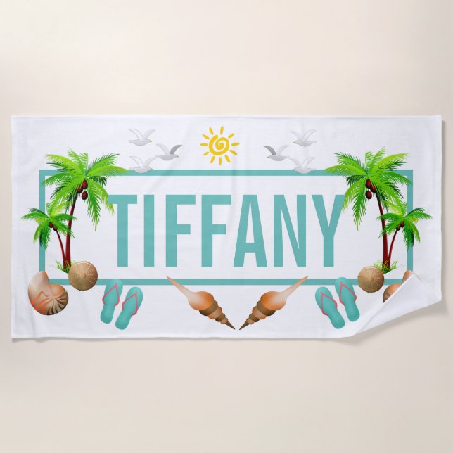 Summer Fun Beach Towel (Front)