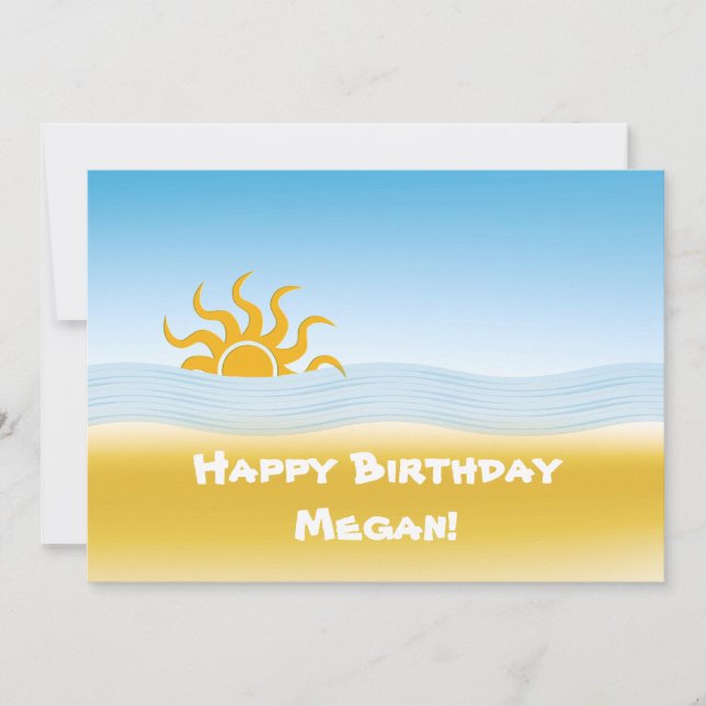 Summer Fun Birthday Party Invitation (Front)
