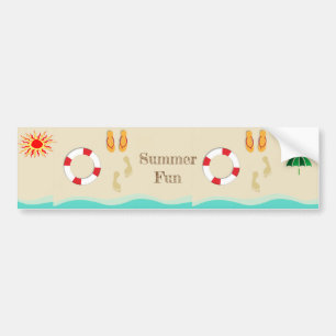 Summer Fun Bumper Sticker