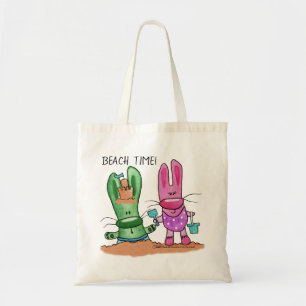Summer Fun-Bunnies at Beach Tote Bag