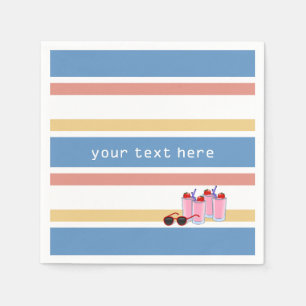 Summer Fun custom paper napkins