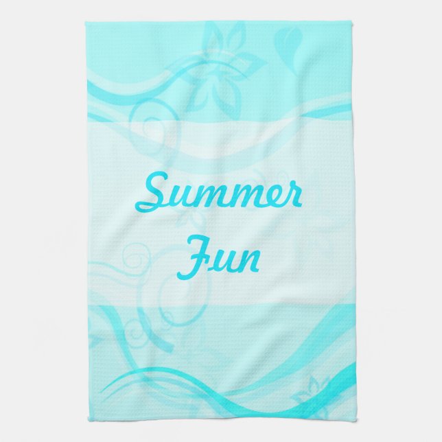 Summer Fun Dish Towel (Vertical)