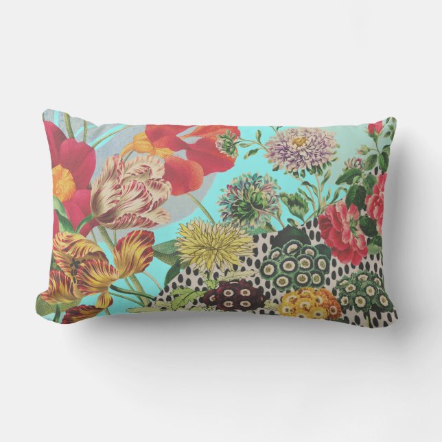 Summer Fun Florals Lumbar Cushion (Front)