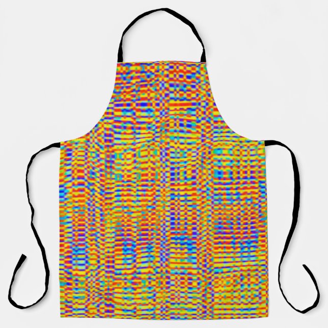 Summer fun holiday texture art party backgroundfin apron (Front)