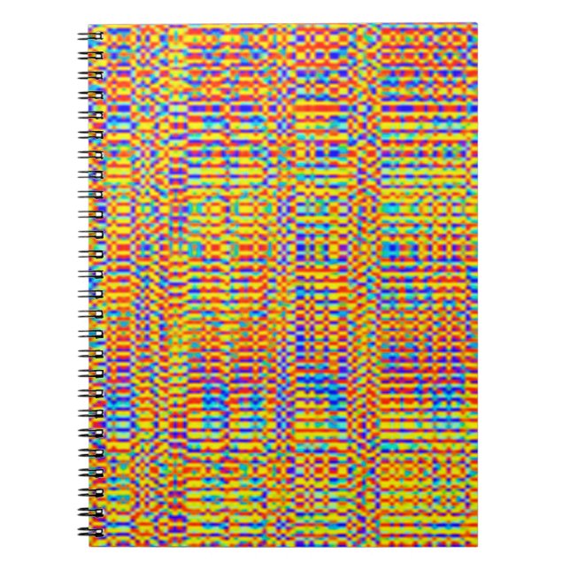 Summer fun holiday texture art party backgroundfin notebook (Front)