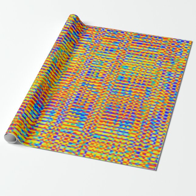 Summer fun holiday texture art party backgroundfin wrapping paper (Unrolled)