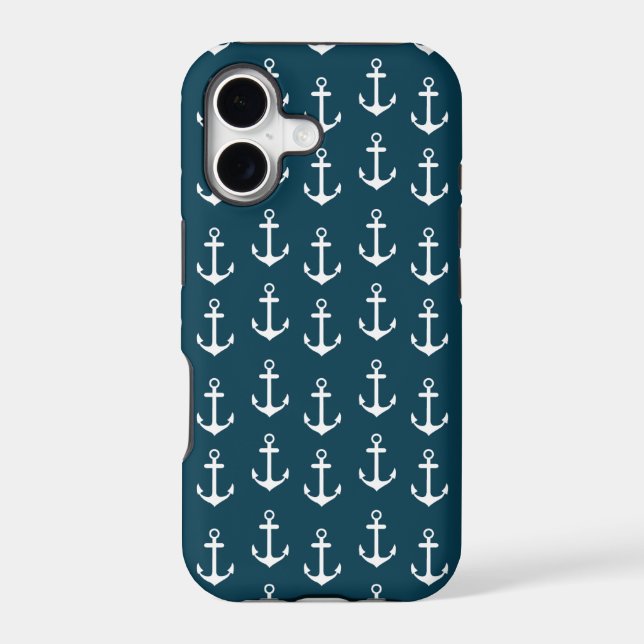 Summer Fun Nautical Anchor Pattern iPhone 5 5S (Back)