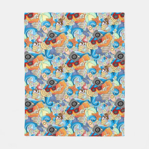 Summer Fun Pattern 2 Fleece Blanket