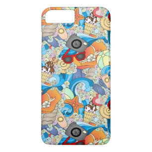 Summer Fun Pattern iPhone 8 Plus/7 Plus Case