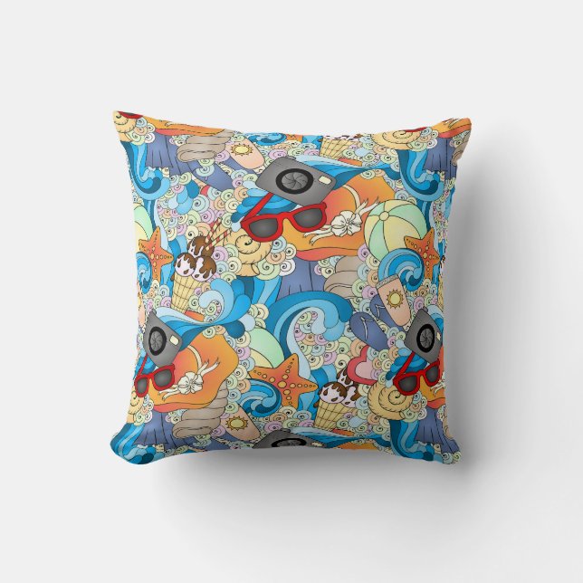 Summer Fun Pattern Cushion (Front)
