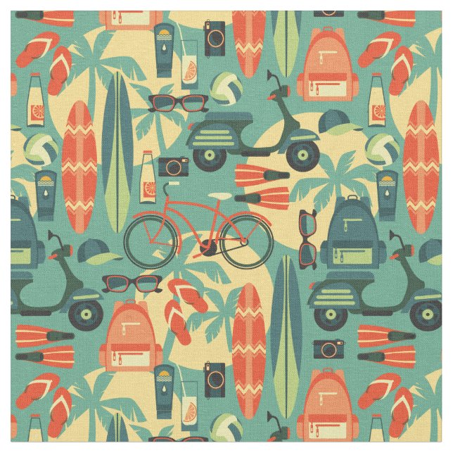 Summer Fun Pattern Fabric (Close Up)