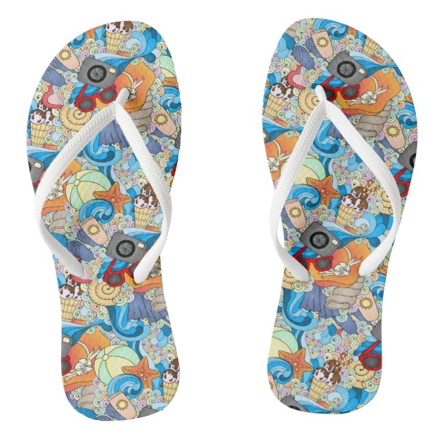 Summer Fun Pattern Jandals (Footbed)