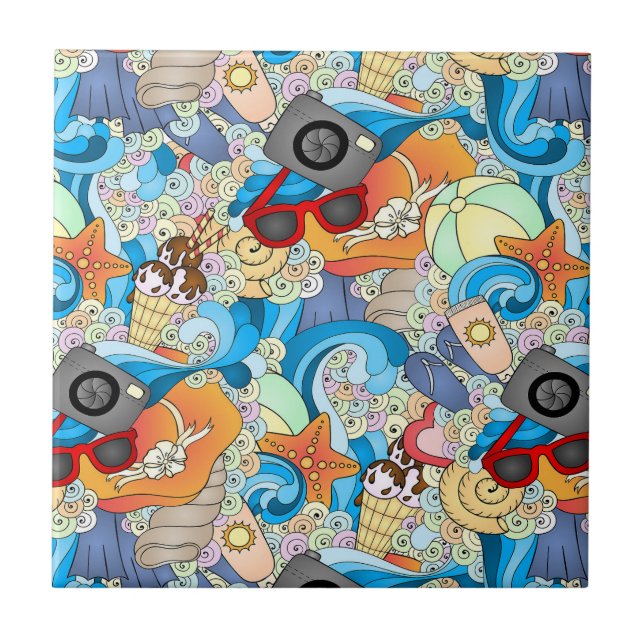 Summer Fun Pattern Tile (Front)