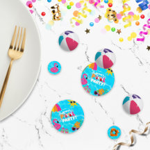 Summer Fun Pool Party Custom Name