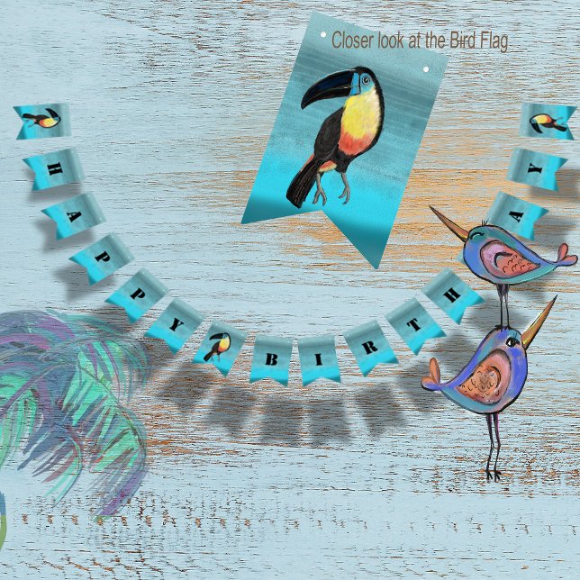 Summer Fun Pool Party Tropical Bunting (Summer Fun Pool Party Tropical Bunting Flags)