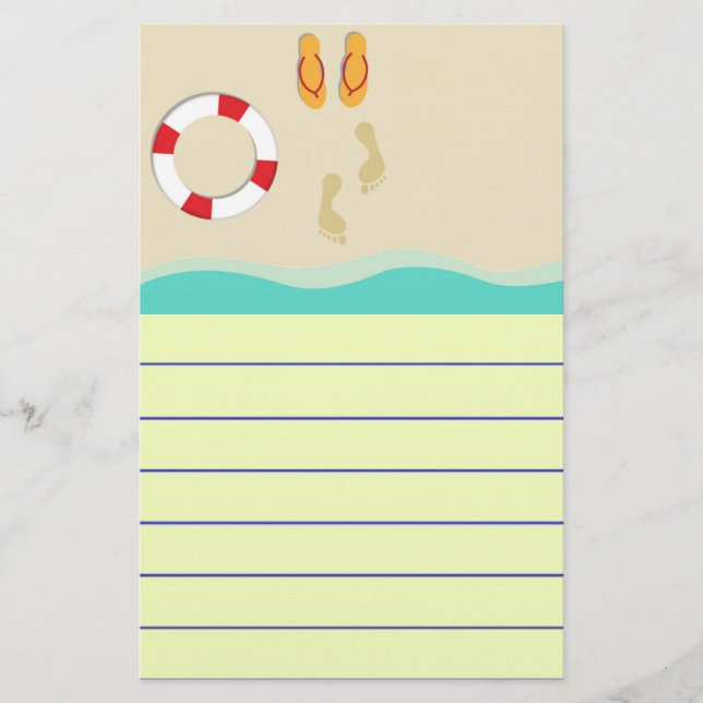 Summer Fun Stationery (Front)