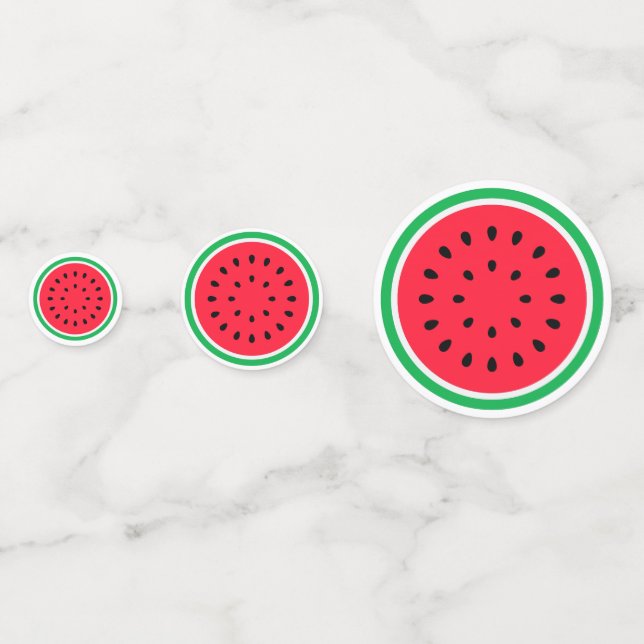 Summer Fun Watermelon Table Confetti (Fronts)
