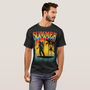 SUMMER FUNNY ASTRONAUT SUNSET T-Shirt