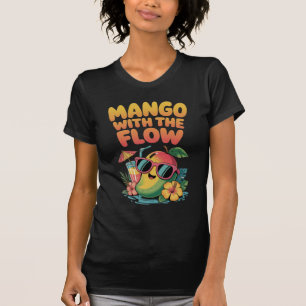 Summer Funny Fruit T-Shirt "Mango With the Flow"