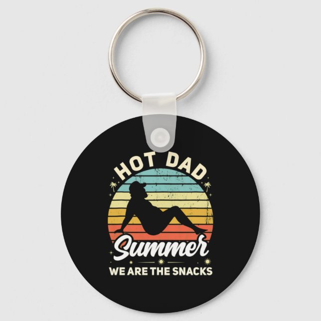 Summer Funny Joke Meme Fathers Day Key Ring (Front)