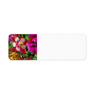 Summer garden address label