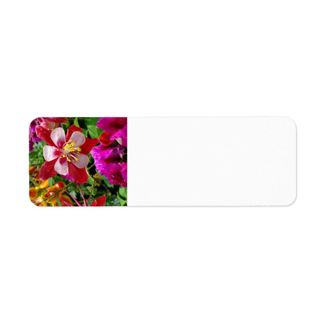 Summer garden address label (Front)