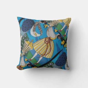 SUMMER GARDEN / BEAUTY FASHION COSTUME DESIGNER CUSHION