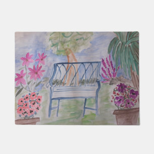 Summer Garden Bench Doormat