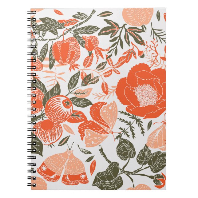 Summer Garden Deco Tile Notebook (Front)