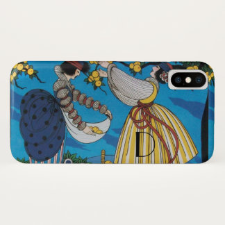 SUMMER GARDEN/  FASHION COSTUME DESIGNER MONOGRAM Case-Mate iPhone CASE